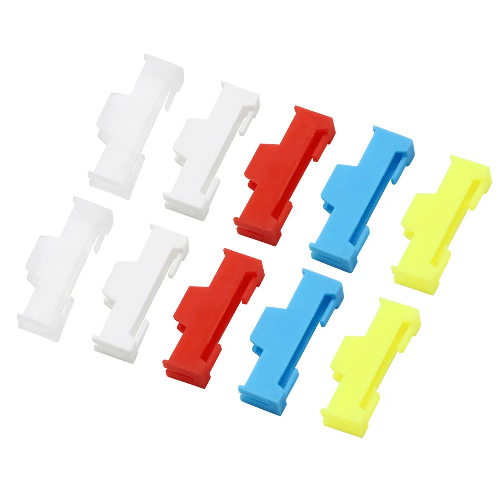 50pcs/lot Servo Extension Cable Buckle Clip Plastic Servos Cord Fastener Jointer Plugs Fixing Holder for DIY RC Airplane Parts