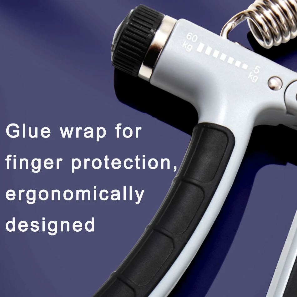 مصافحة لياقة بدنية للرجال, مفيد 5-60 كجم مصافحة لياقة بدنية للرجال قابلة للتعديل قوة تمرين الأصابع الثقيلة لاستعادة العضلات مقبض اليد المدرب