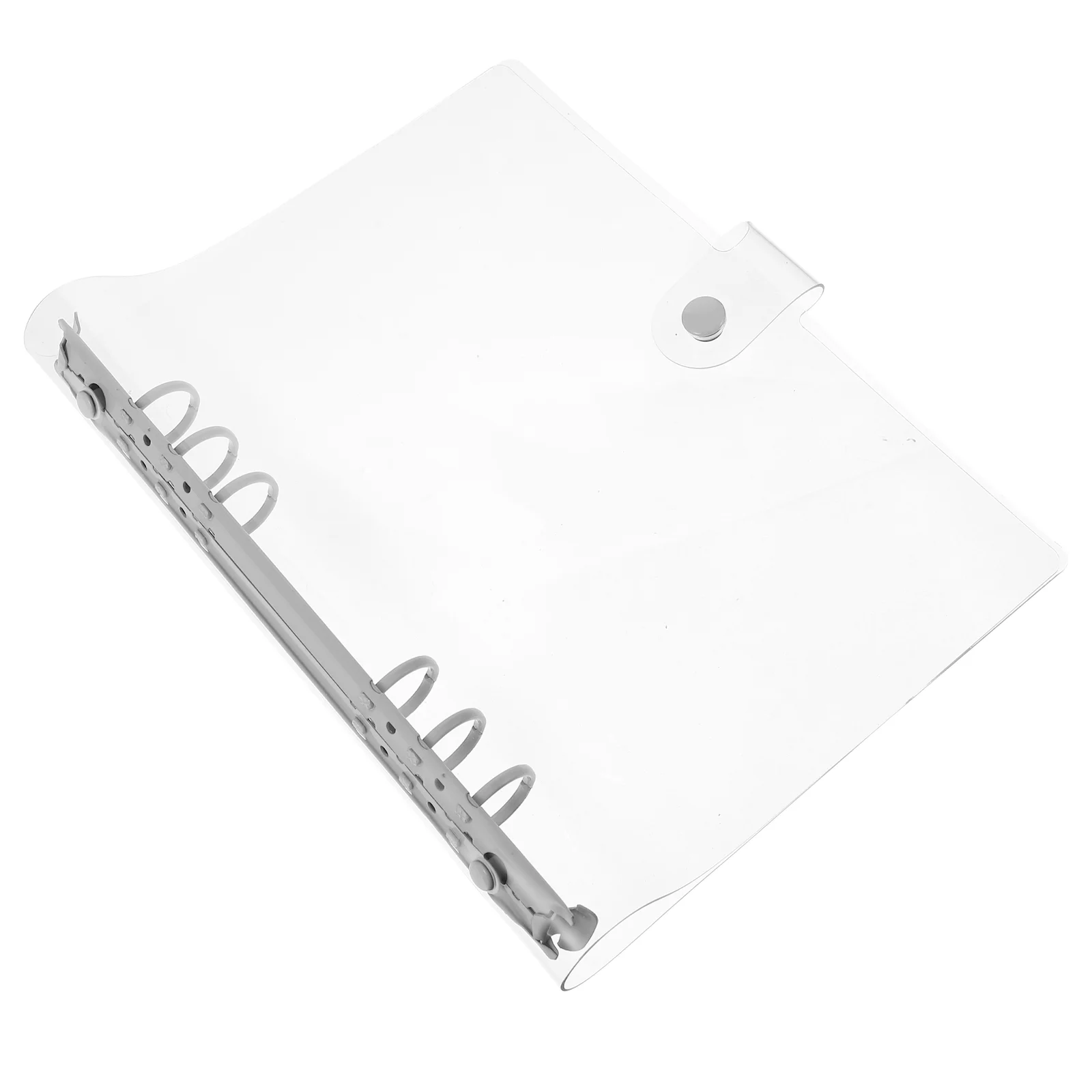 

PVC Soft Mini Mini Loose Leaf Rings Book Binder With Cover Binder Book Circle Cover Notepad Clip Storage