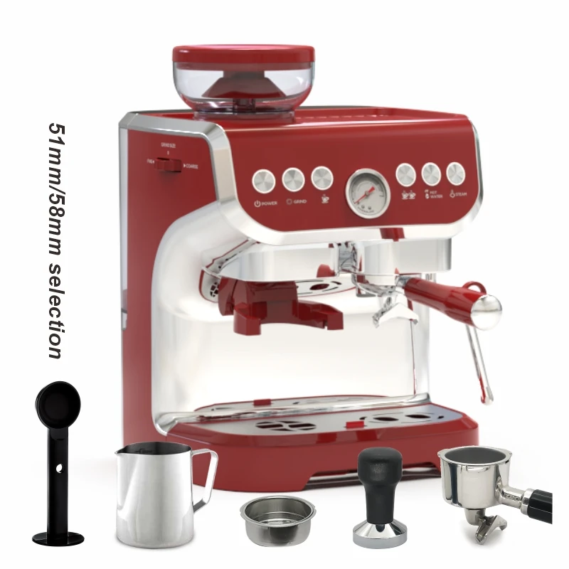 

Maquina Cafe Italian Commerical Tea Espresso Machine Coffee Makers Automatic With Grinder