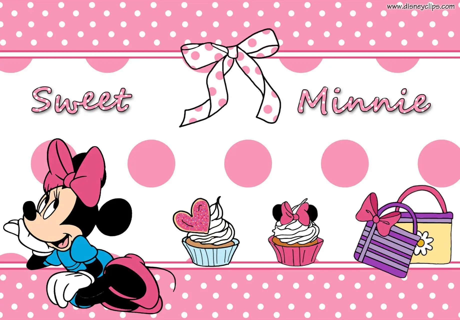 Pink Minnie Mouse Bow Knot Cartoon Castle Backdrops Baby Shower Happy Birthday Decor Party Backgrounds Photographic Banner