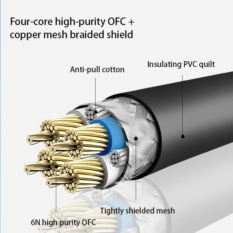 YYAUDIO Hifi 7N OFC Copper Nylon Braided XLR Cable Male to Female M/F 3Pin jack Extension Cable For Microphone Mixer