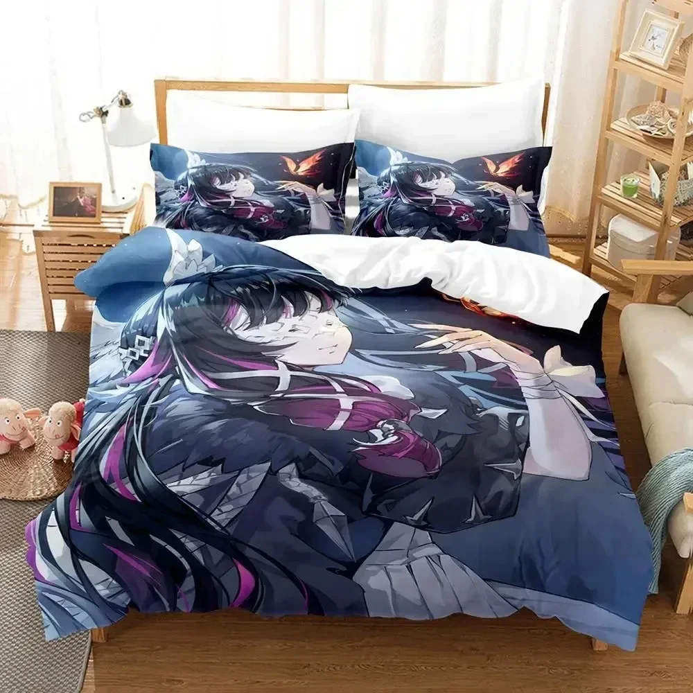 

Luxury New 3D Print Anime Game Genshin Impact Columbina Bedding Set Duvet Cover Bed Set Quilt Cover Pillowcase Queen Size