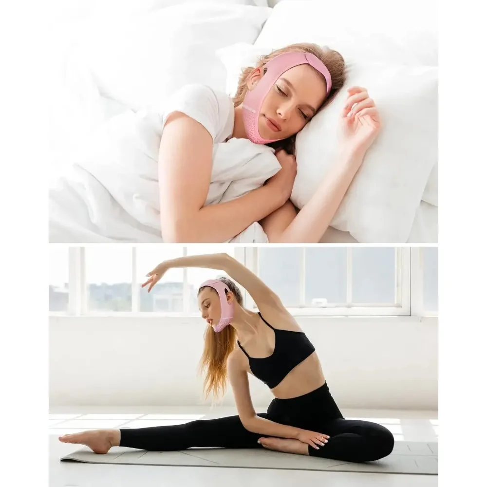 Reusable Face Strap, V Line Mask, Double Chin Reducer, Chin Up Patch, Chin Strap, V Shaped Belt, V Shaped Face Mask for Sagging