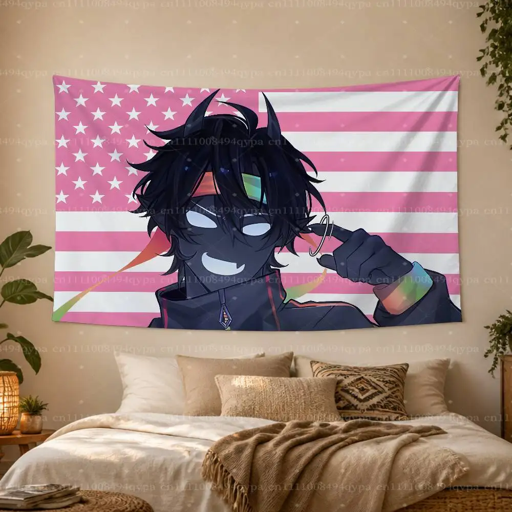 S-Spokeishere Spok U-Unstable Universe UU Amerikanischer Wandteppich mit rosa Flagge für Studentenwohnheim, Schlafzimmer, Outdoor-Dekoration, vier Ösen – Detail 13