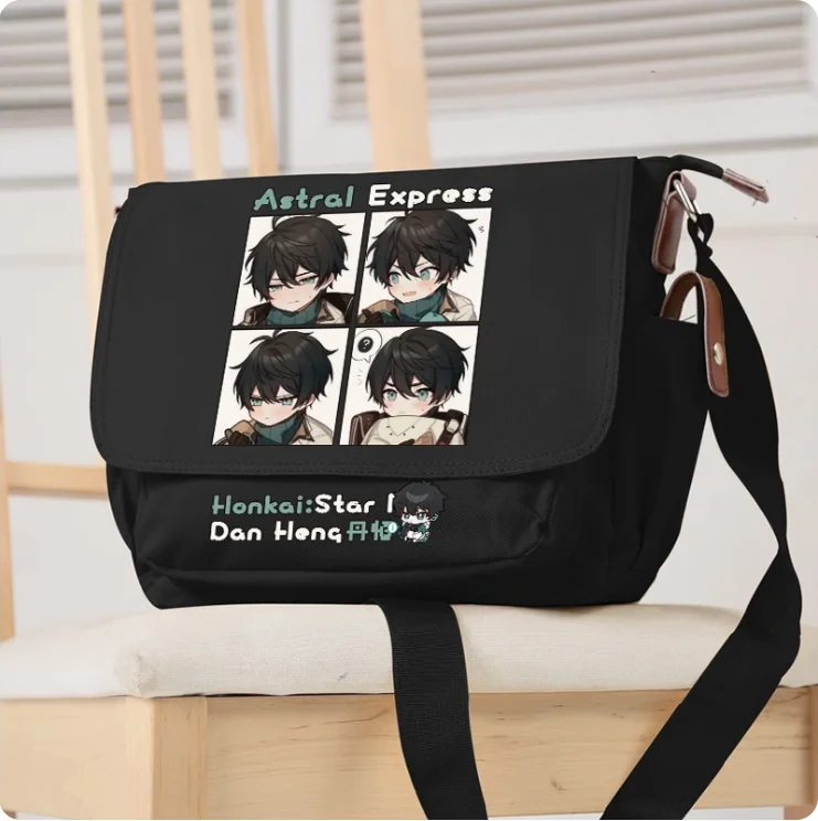 Anime Honkai: Star Rail Dan Heng Cosplay Casual Oxford Messenger Bag Schoolbag Shoulder Bag Student Teenage Gift B038