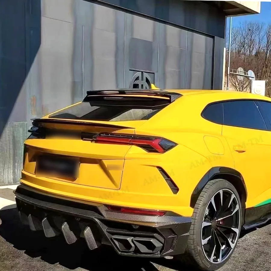For Lamborghini URUS Roof Spoiler Rear Trunk Spoiler 2017+ Real Dry Carbon Fiber MSY Style Car Tail Trunk Boot Decoration