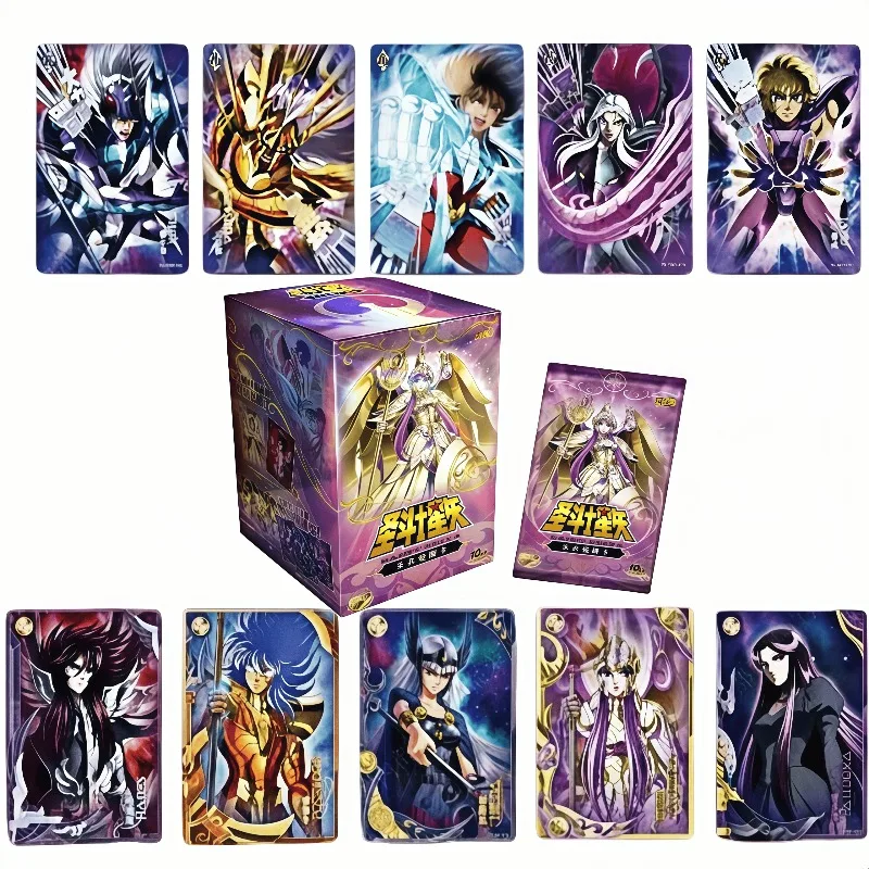 

Подлинные коллекционные карты KAYOU Saint Seiya Golden Saints — сияющие и пробуждающие версии, идеальный подарок для любителей аниме и детей