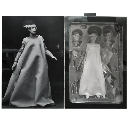 Neca-figura de acción Original Ultimate Bride of Frankenstein, modelo de 7 pulgadas, juguete, regalos de Halloween, juguetes, 04821 (B & W)