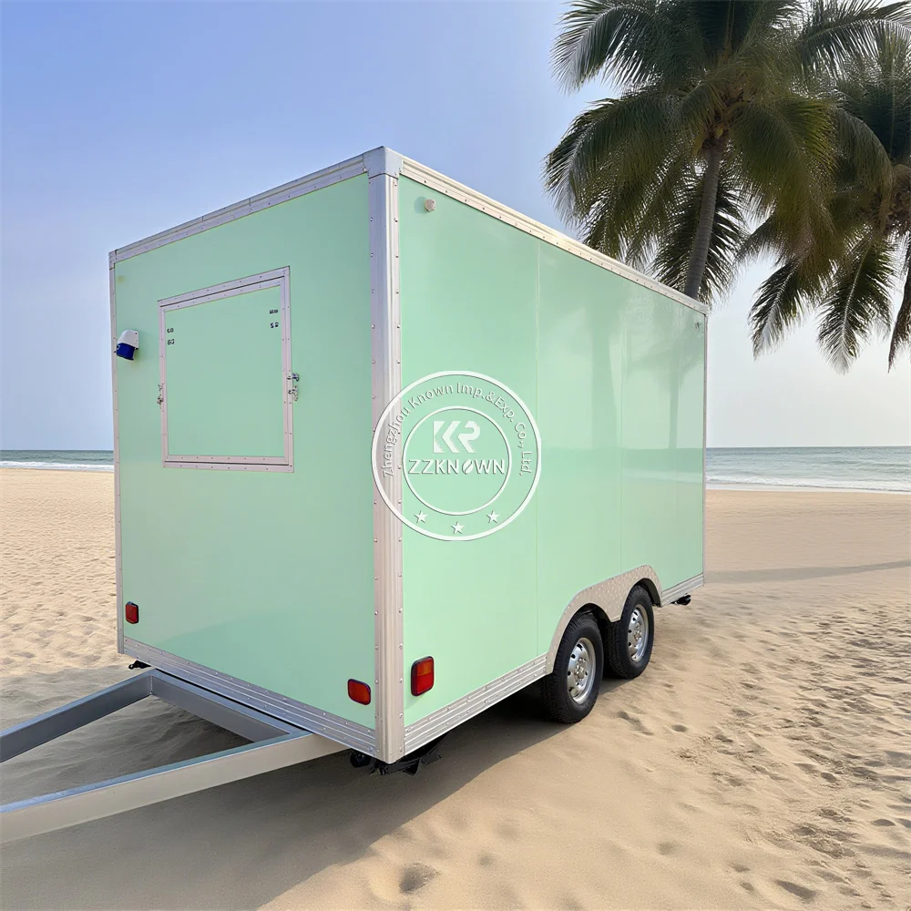 Outdoor Mobile Bar Trailer Truck Street Mobile Coffee Cart Snack Machine Mobile Kitchen Concession Food Truck For Sale