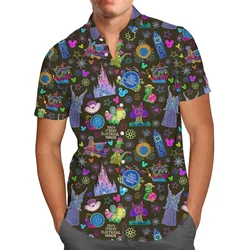 Main Street Electrical Parade Hawaiian Shirt Disney Fashion Vintage Button Down Short Sleeve Shirt Men Women Hawaiian Shirts