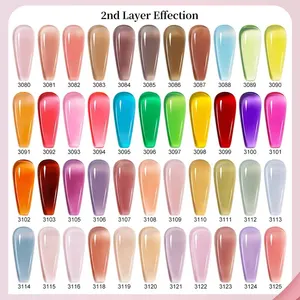 Nailco Glass Jelly Gel Nail Polish Translucent Summer Color Summer Permanent Varnish Embeber UV LED for nail art manicure gel 8 Main Sales Nails Gel - №8
