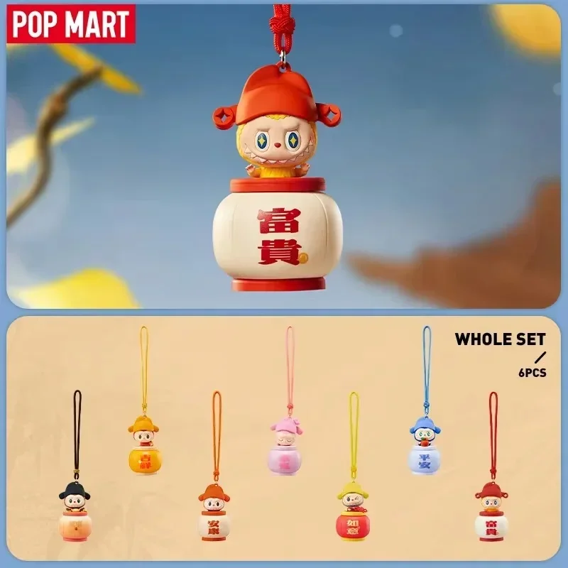 

POP MART LABUBU THE MONSTERS Come Here and Have Fun Series Силиконовый ночник Слепая коробка Mystery Box Игрушки Kawaii Украшения