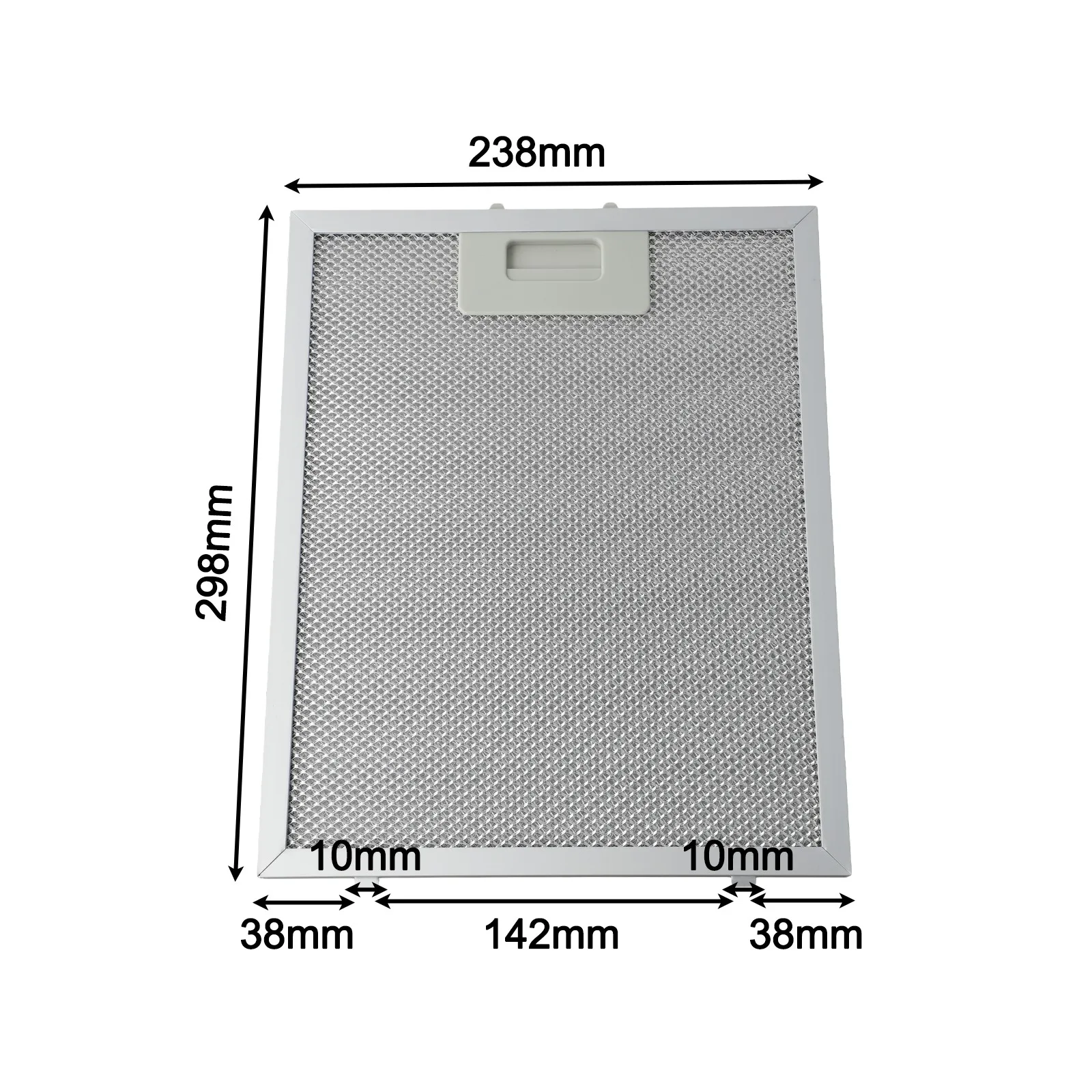 Range Hood Extractor Vent Filters 2pcs Metal Mesh Design with 5 Layers Aluminized Grease Filtration for Cooker Hood Maintenance