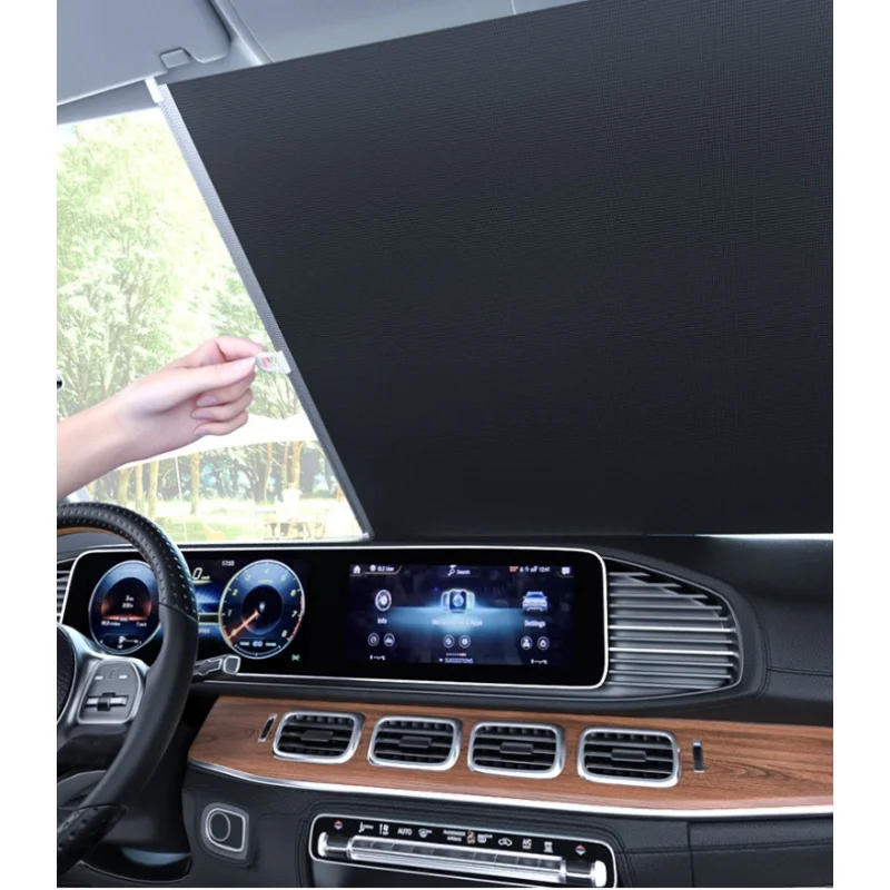 Two Multi Functional Sunshade Lightweight  Easy To Install with A Retractable Privacy Shading Device That Block Ultraviolet Ray