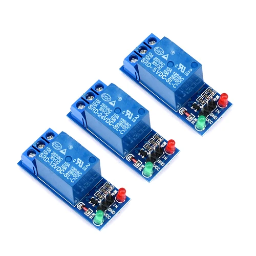 Imagen 2 del producto Javino 1-10 Uds 5V 12V 24V disparador de bajo nivel 1 canal módulo de relé interfaz placa escudo para PIC AVR DSP ARM MCU Arduino