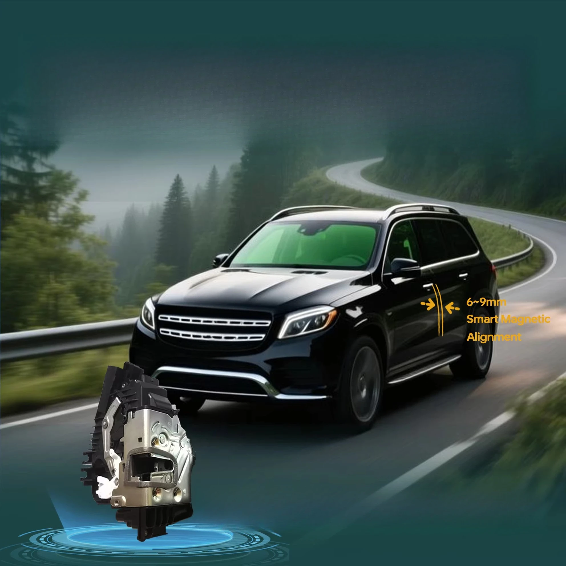 Anti-Pinch Soft Close Electric Suction Door Lock Auto Parts Fit Mercedes-Benz W205 W213 W222 W223 X166 X167 C257 C238 C292