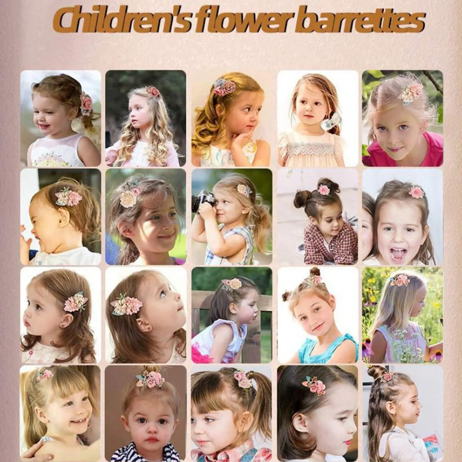 Fashion Floral Hair Clips for Girls Teens Toddle Kids Ribbon Cotton Linen Bows Headwear Hairpins Children Accessories