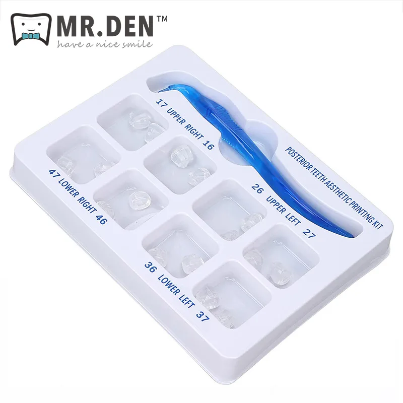 Dental Orthodontic Posterior Teeth Aesthetic Printing Kit Reusable Restoration Easy Use Rubber Mold Tool for Dentist