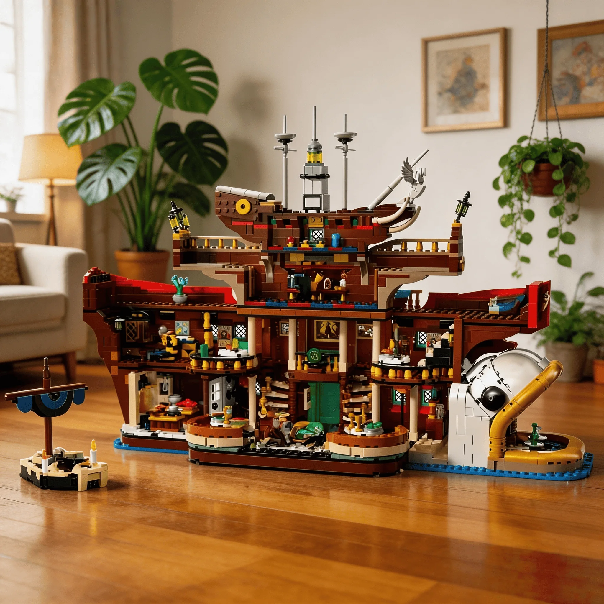 

2026 new street view building blocks, home decoration creative experts, interesting floating restaurant, 3402 modular building b