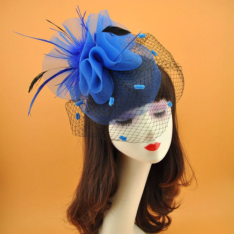1 chapeau fascinateur style années 20 et 50, chapeau pillbox, coiffe pour fête du thé avec voile pour filles et femmes
