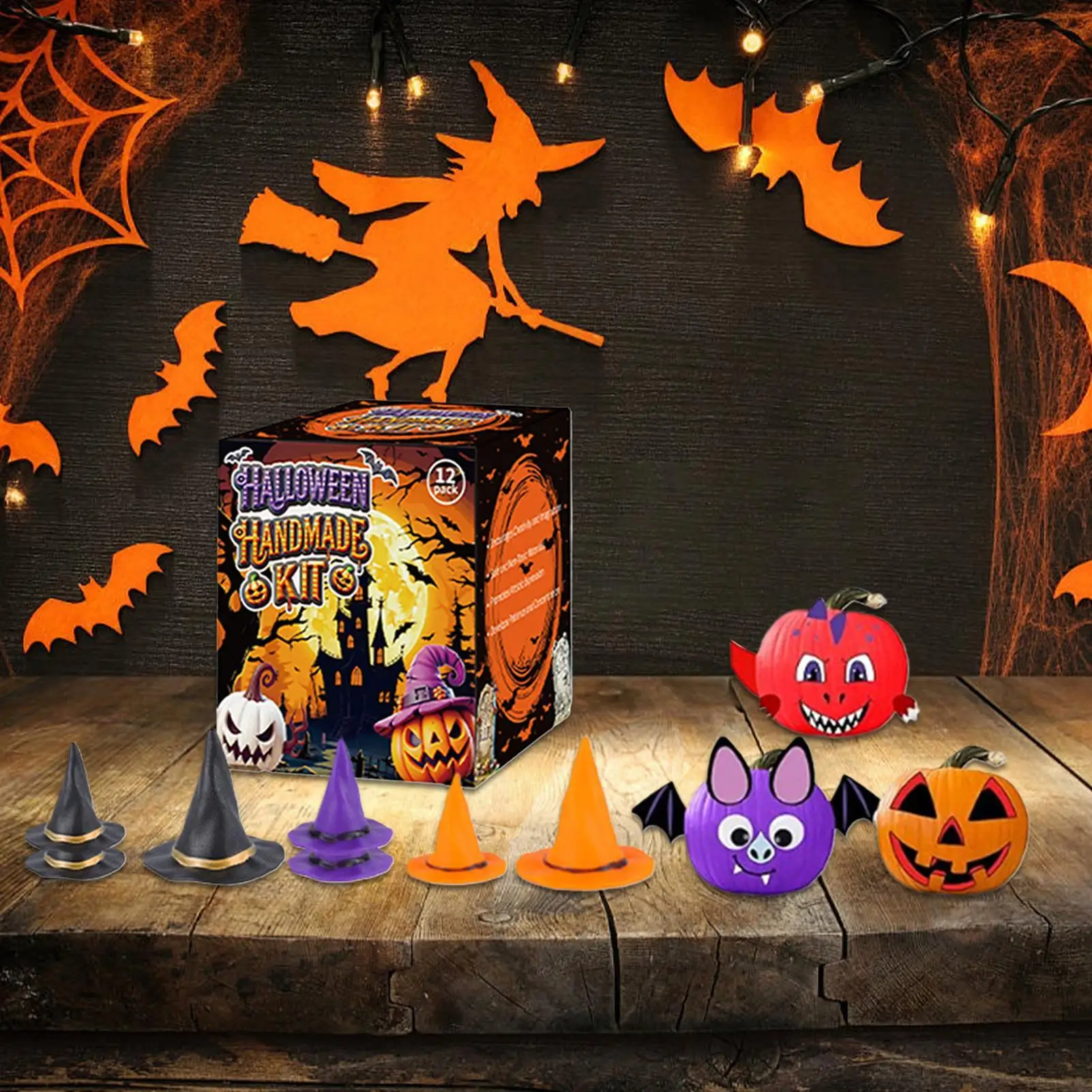 Set di argilla zucca per bambini Decorazioni di Halloween Set di plastilina per bambini Forniture per modellare Giocattoli educativi per studenti