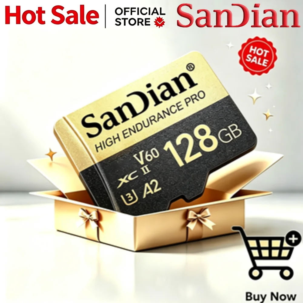 Action Camera Micro Sd Card 128Gb V30 - Scheda di Memoria SD Micro TF