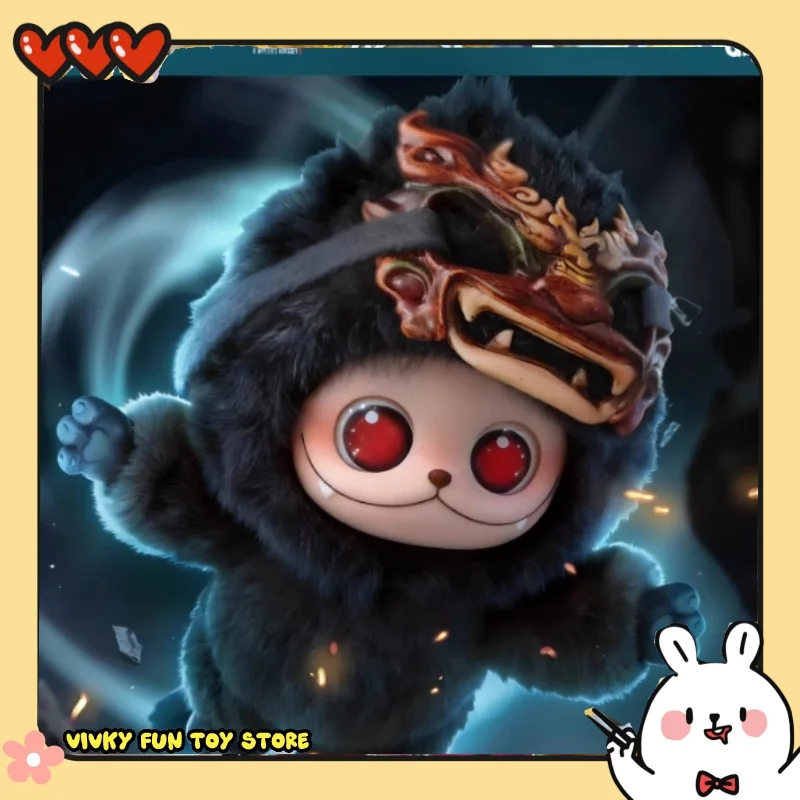 gismow-x-'a-writer's-odyssey-ii'-piccolo-drago-nero-in-vinile-peluche-giocattoli-trendy-da-collezione-disponibili-originali