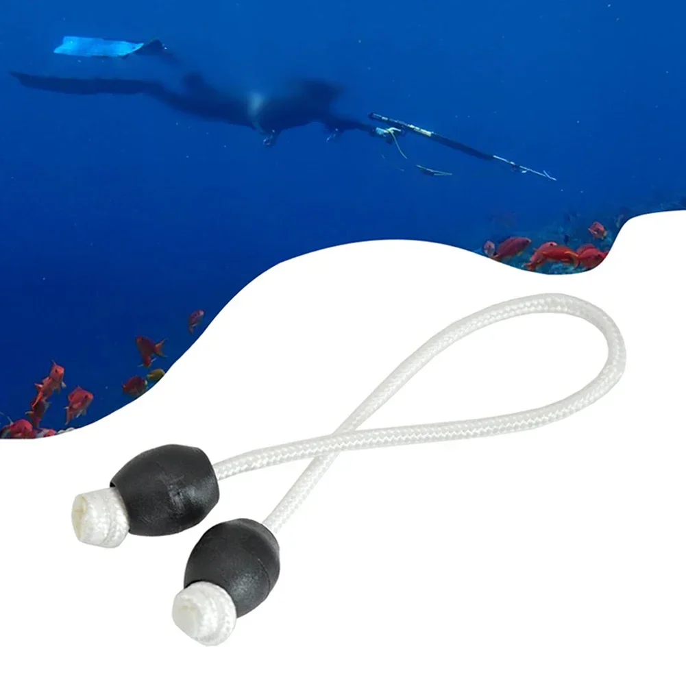 Cuerda de espoleta con tapón, banda de látex de goma para pesca submarina, accesorios para deportes acuáticos, 11-12cm, 1 ud./2 uds.