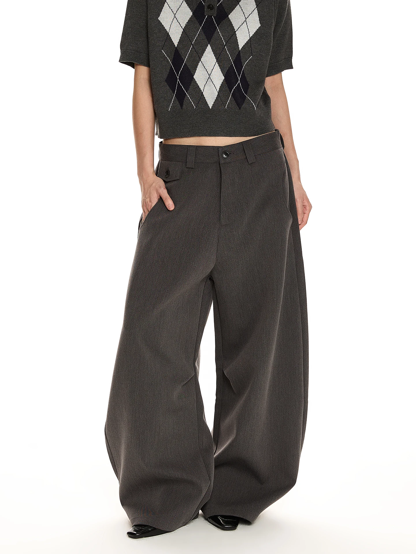 

Брюки Cleanfit Drapey прямого кроя, свободные, унисекс, для повседневной носки, универсальные, А-силуэт, с высокой талией, на молнии, повседневные