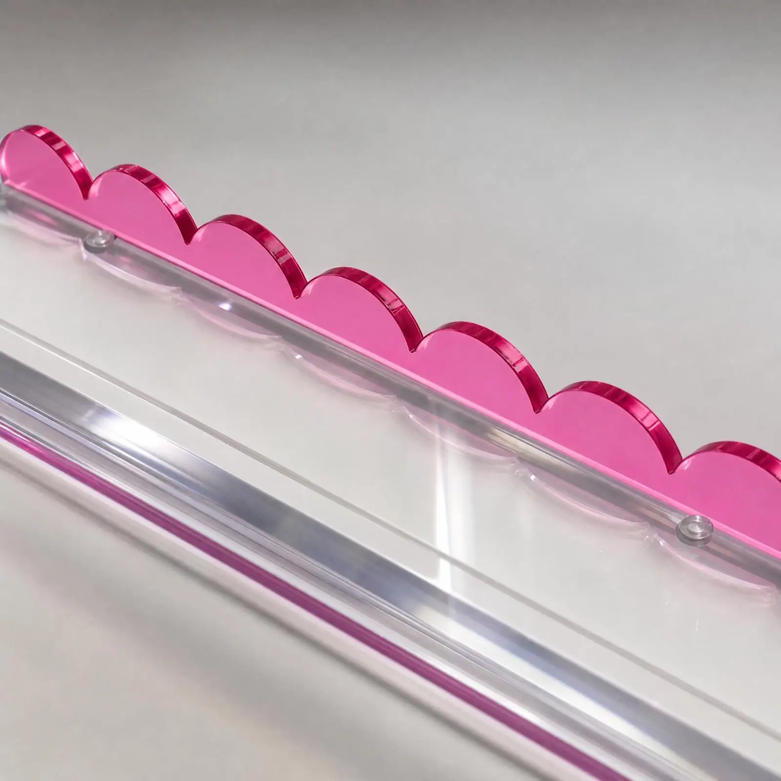 Acrylic Mahjong Ruler for Tile Holding Raised Back Support for Mahjong Set Play