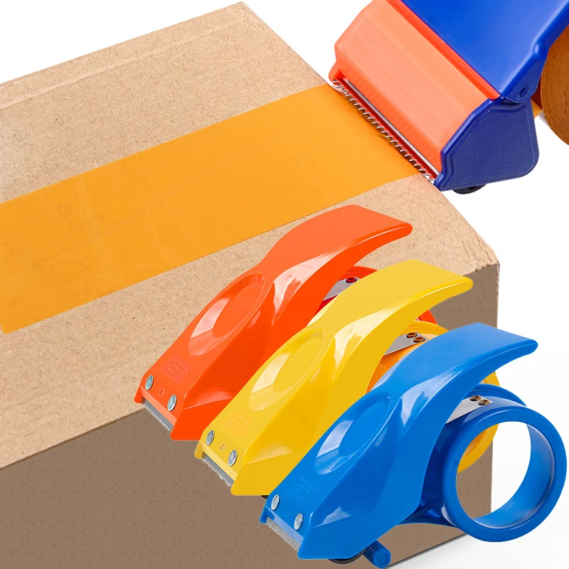 Plastic Sealing Packer Tape Dispenser Packaging Parcel 10° Sloped Roller Tape Cutter Sealing Tapes Holder Manual Packing Machine