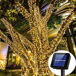 Freien Solar Fairy String Lichter 105Ft 310LED Twinkle Lichter Wasserdicht für Weihnachten Terrasse Garten Hof Hochzeit Party Baum Decor