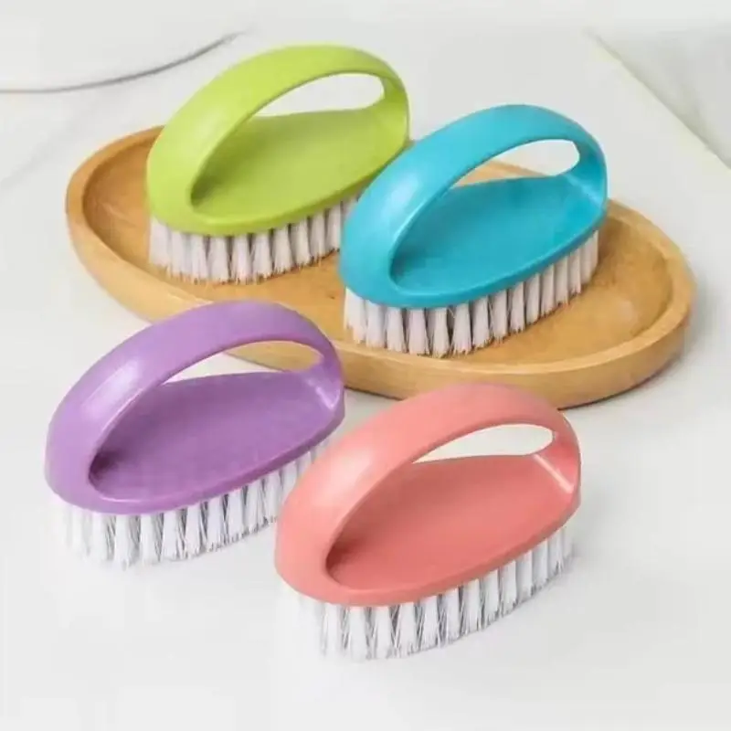 1/2/5pcs Handheld Nail Cleaning Brushes With Stiff Bristles And Ergonomic Grip Perfect For Home Bathroom Kitchen Daily Cleaning