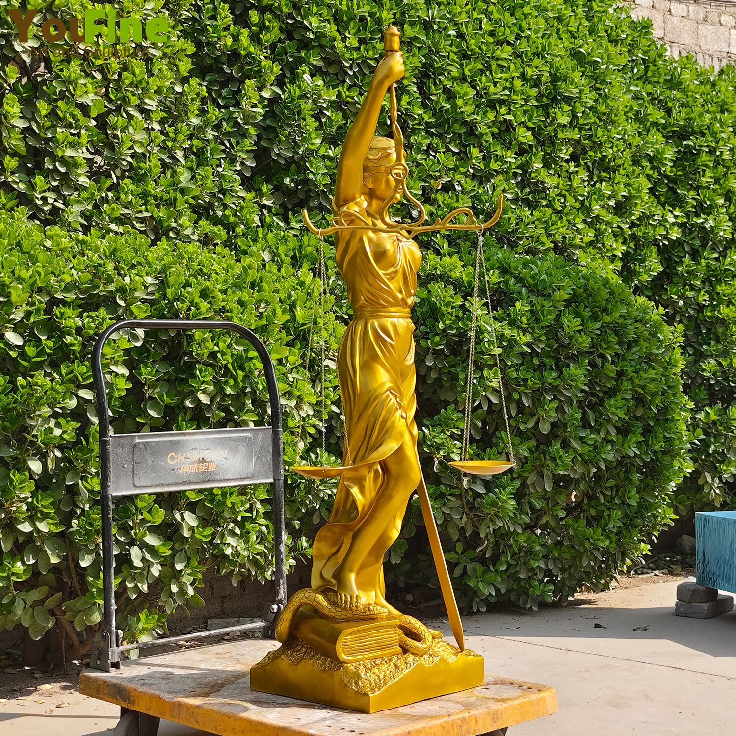 1.3meter Bronze Lady Justice Statue Mythology Themis Goddess Justice Sculpture Large Home Garden Crafts Law Lawyer Attorney Deco