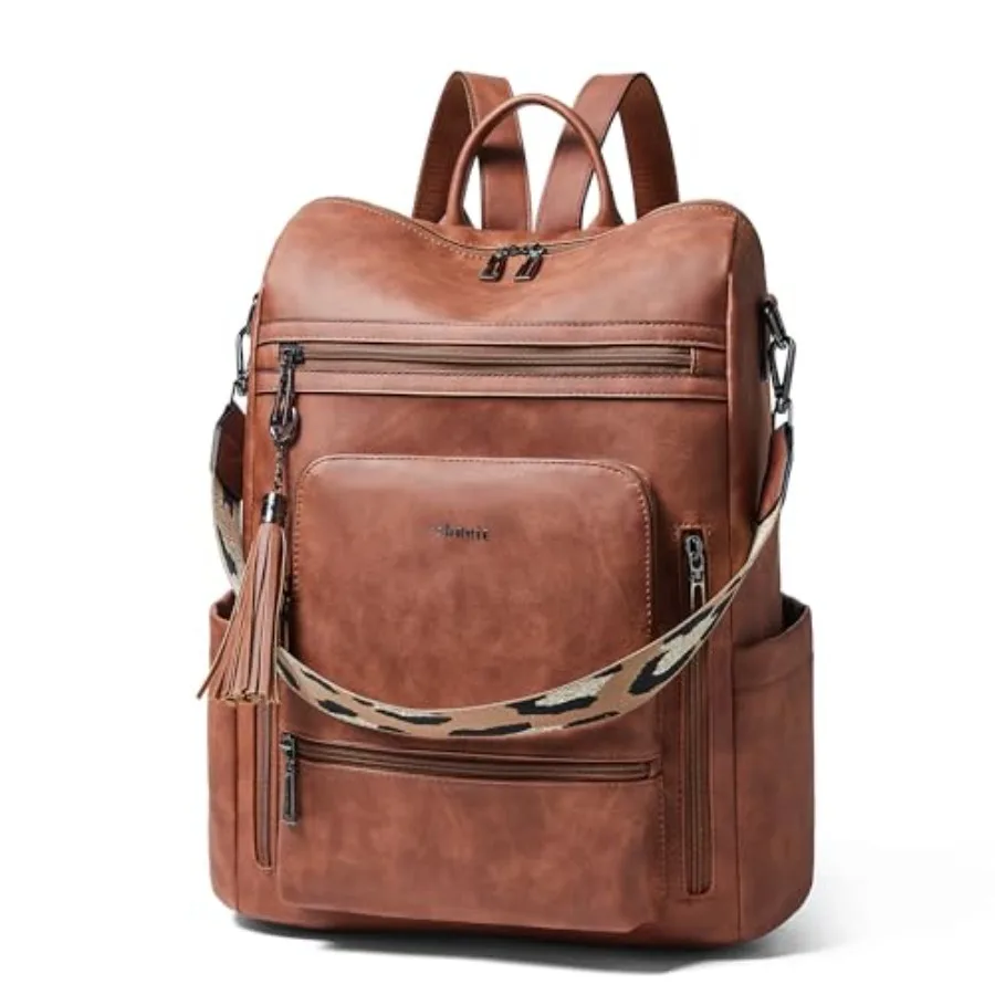 

Vegan Leather Laptop Backpack for Women 15.6 inch Work Backpack Fashion Travel Backpack Purse for Business College