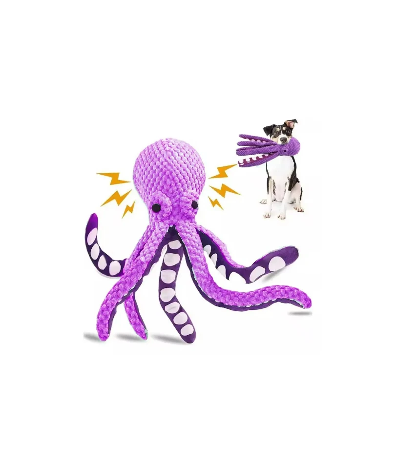 

Pet Plush Toy Cat Dog Voice Octopus Shell Puzzle Toy Bite Resistant Interactive Pet Dog Teeth Cleaning Chew Toy Pet Supplies