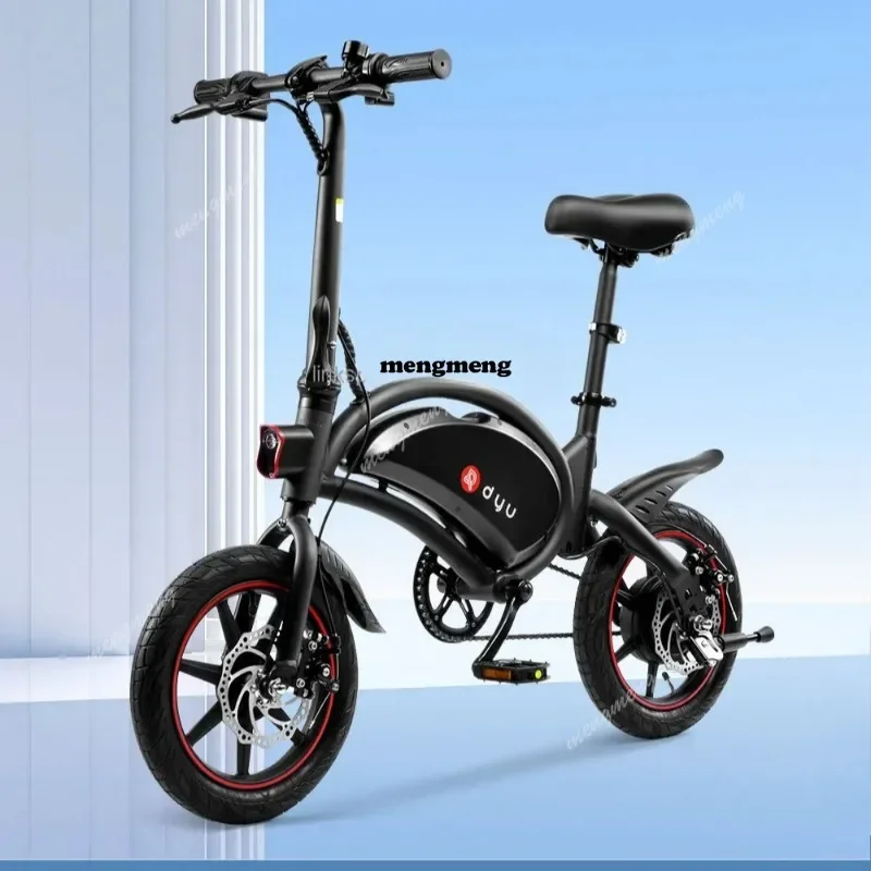 Advanced  Warehouse D3F New 2 Wheel Front and Back Light 250w Motor  Adjustable Seat Foldable 14 Inch Adult Electric