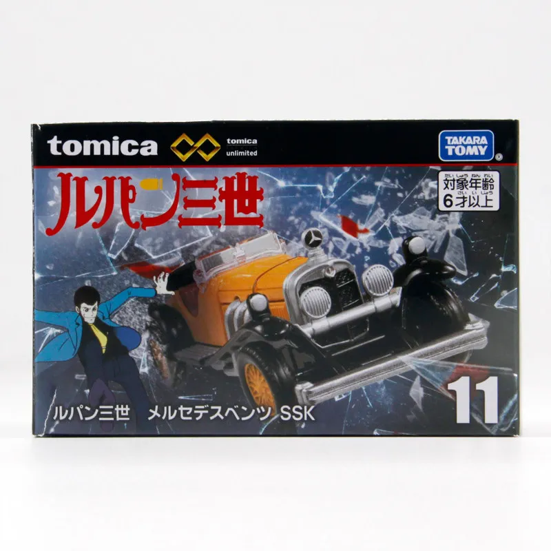 Tomica Premium Unlimited 11 Lupin III Mercedes SSK Alloy Classic Retro Car Diecast Collectible Toy Gift