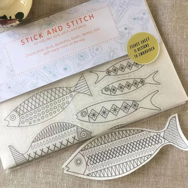 Handgemachte Stickerei Handwerk DIY wasserlösliche Stickerei Transfer Nähzubehör Stickerei aufgelöst Transferpapier abwassen