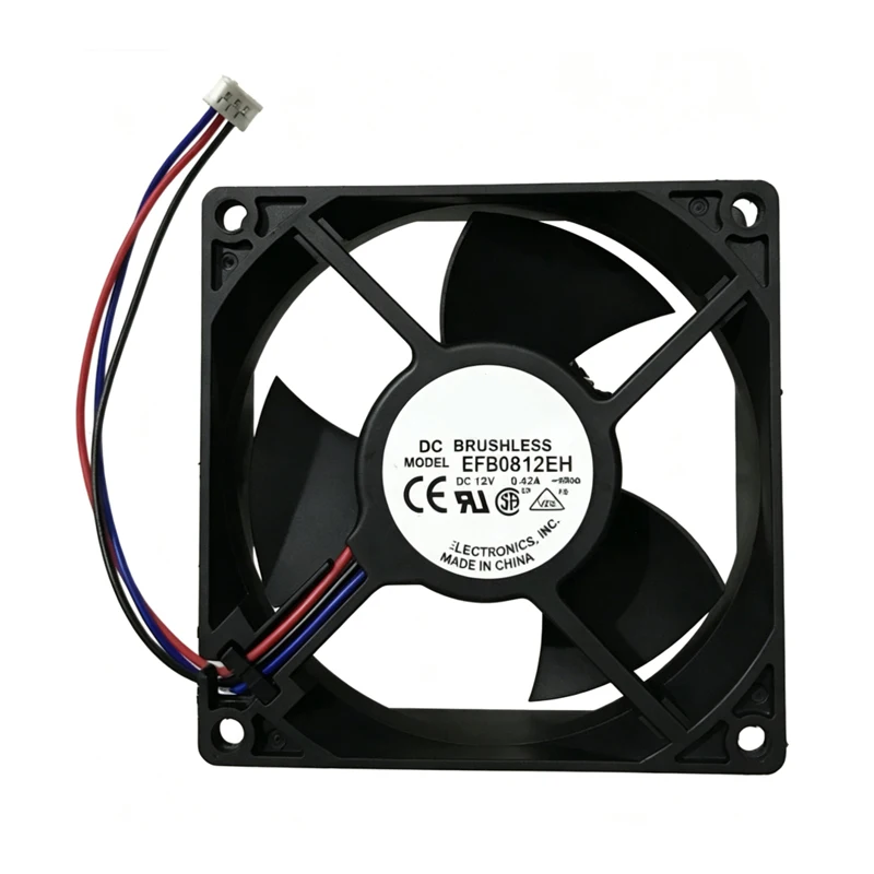 Original For Delta EFB0812EH-BR00 8025 12V 0.42A 8CM Inverter Cooling Fan with Locked Rotor Alarm Function