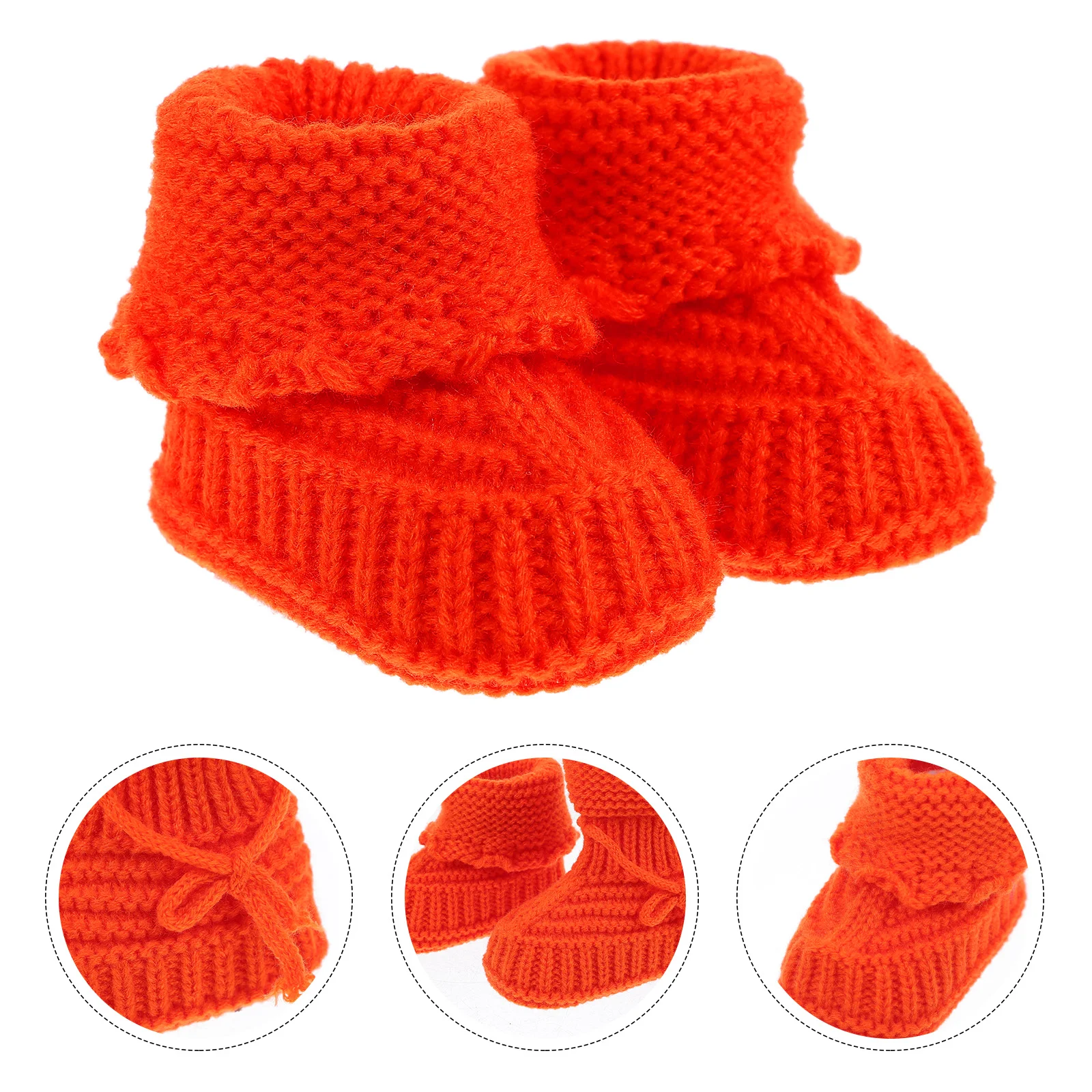 Handmade Knitting Shoes Infant Crochet Baby Yarn Newborn Supplies Booties Toddler Winter Footwear