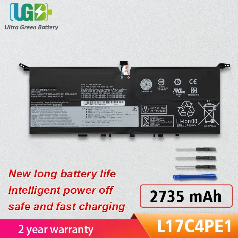 

UGB New L17C4PE1 L17M4PE1 L17S4PE1 Battery For LENOVO YOGA S730-13 S730-13IWL (81J0) IdeaPad 730S 13 730S-13IWL S730-13IML