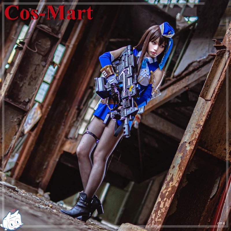 Cos-Mart Hot Game NIKKE Marian Cosplay Costume  Sweet Lovely Combat Uniform Dress Activity Party Role Play Clothing