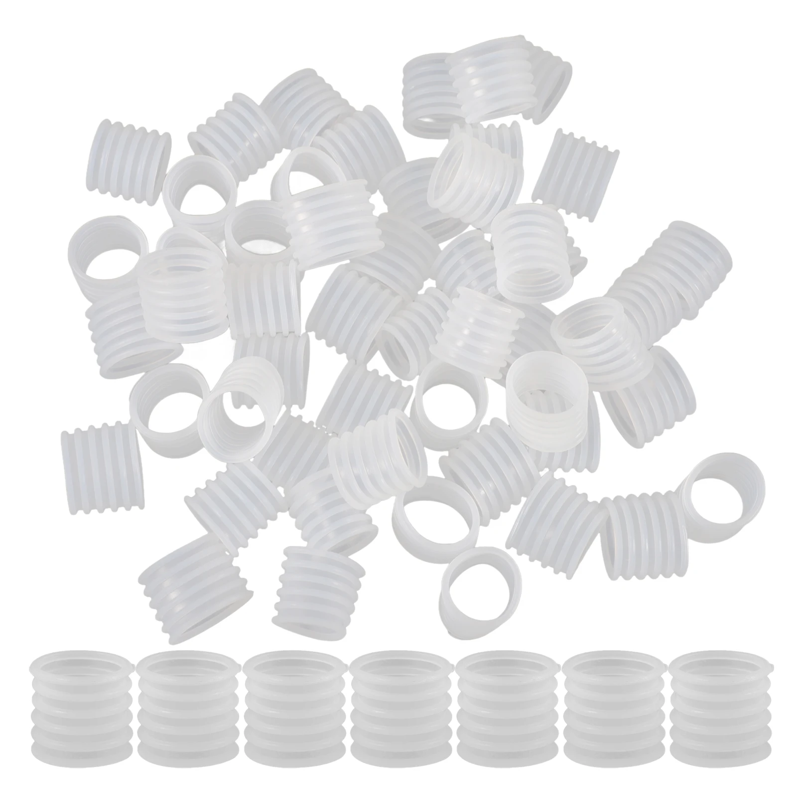 

100pcs Non-slip Hanger Sleeves Clothes Gripper Universal Silicone Hanger Sleeves Cover Windproof Accessories Home Storage