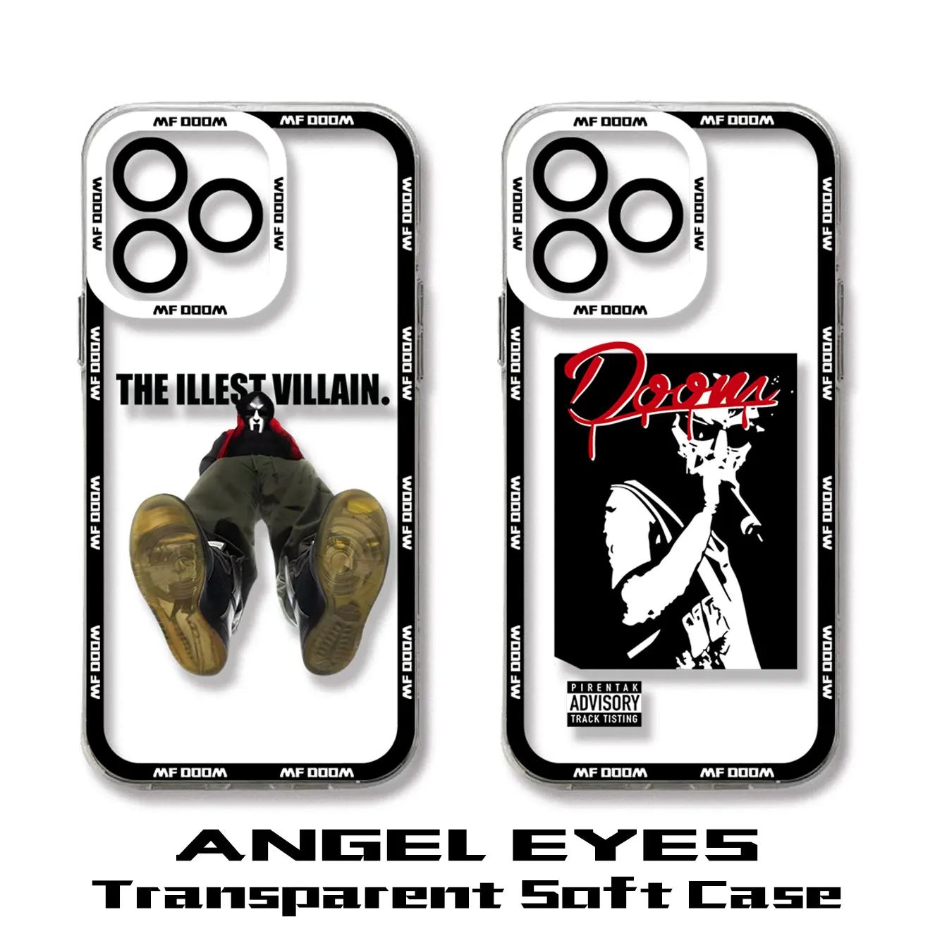 Custodia per telefono Fashion MF DOOM Hot Singer per iPhone 15 14 13 12 Mini 11 Pro Max X XR XS 7 8 SE Plus Cover trasparente