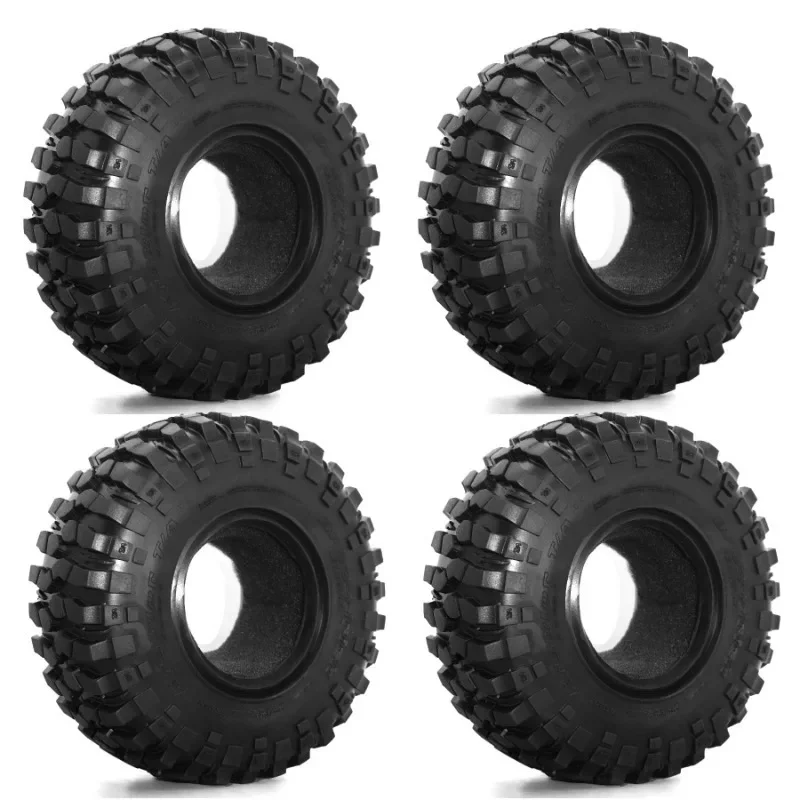 

4PCS 106mm 1.9" Rubber Tire Wheel Tyre for 1/10 RC Crawler Car Axial SCX10 II III 90046 Trxs TRX4 RC4WD D90 Redcat MST