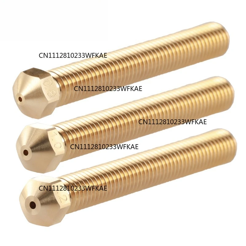 Mellow Brass Super Volcano Nozzle 1.75MM/3.00MM Filament Large Flow 3D Printer for Super Volcano Hot End Brass Nozzle