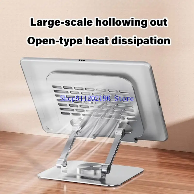 P82A Ergonomic Aluminum Tablets Stand 360 Rotate Motion for Phone Tablets Models