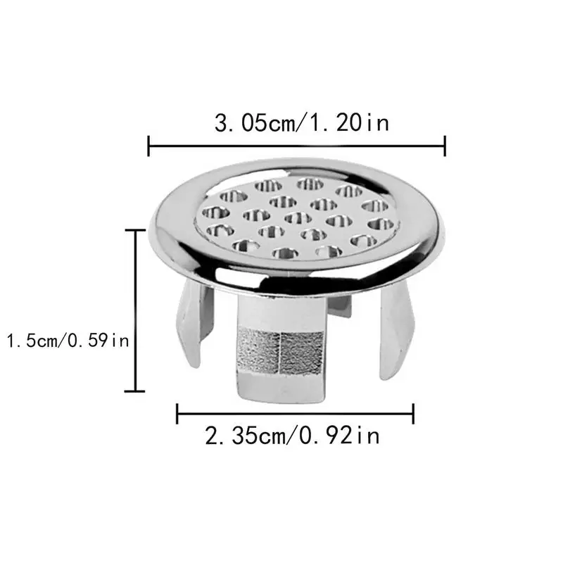 1Pcs Sink Overflow Ring Cover Replacement Bathroom Basin Trim Bath Round Plastic Sink Overflow Hole Covers Kitchen Accessories